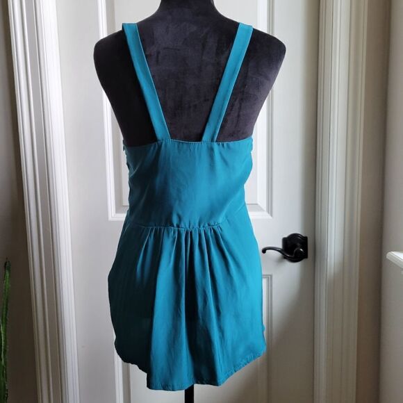 NEW PRAIRIE Anthropologie Silk Embroidered Blouse Top M - Picture 4 of 5